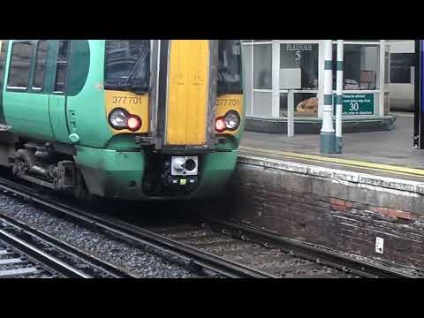 Class 377701 Electrostar Southern Leaves at East Croydon Platform 5 for Watford Junction Via Norbury