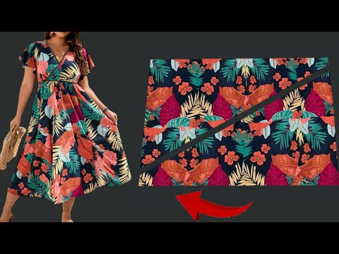 🌹Very Stylish Dresses Cutting and Stitching 🔥Only 1.9 meter Fabric Sew a Dress 🪡Sewing Techniques