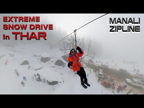 MAHINDRA THAR - SnowDrive | Heavy Snow MANALI | HAMPTA