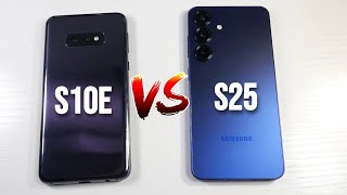 Samsung Galaxy S25 VS Samsung Galaxy S10e! (Camera Comparison, PUBG & Display & Speed)