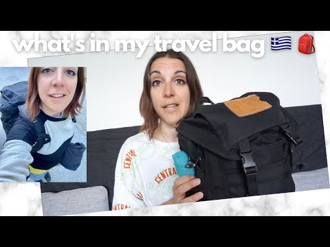 What's in my travel bag, Greece edition | 5 days, small backpack only | Minimalist packing