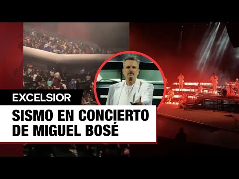 Suena Alerta Sísmica durante el concierto de Miguel Bosé en el Auditorio Nacional, CDMX