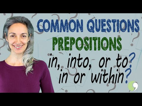 Prepositions: in or within? | in, to, or into? | English Vocabulary Lesson