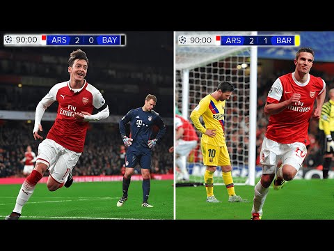 8 Times Arsenal Destroyed Big Teams in the Champions League