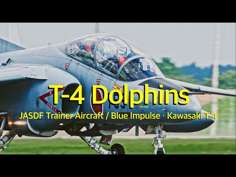 [ASMR] Tango 4 Dolphins　JASDF Trainer Aircraft / Blue Impulse・Kawasaki T-4