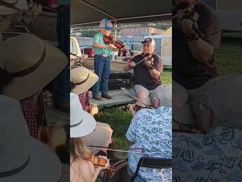 Fiddlin' Silas plays "Sally Ann" with Eddie Bond and friends. #galax2024 #oldtimemusic