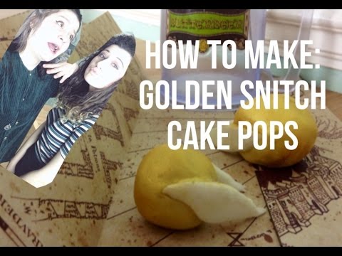 How to make: Golden Snitch Cake Pops