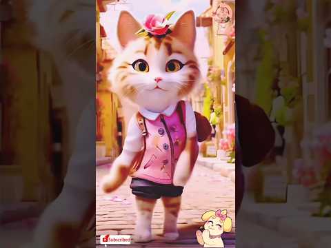 Patli kamariya mor hai hai || billi ka dance || #cat #kitten #shorts