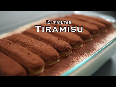 How to make perfect TIRAMISU in 15 min at home. A classic Italian dessert.@Theapron41