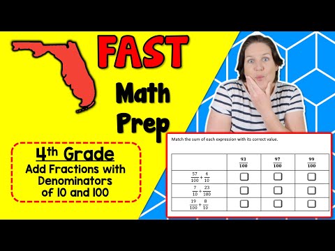 4th GRADE | Florida FAST Math Test Prep FREEBIE | MA.4.FR.2.3