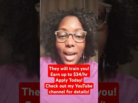 They Will Train You! Earn Up to $34 HR   Work from Home Jobs!#shorts