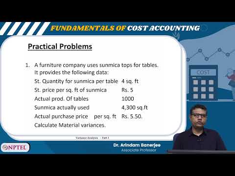 Variance Analysis  - Part I