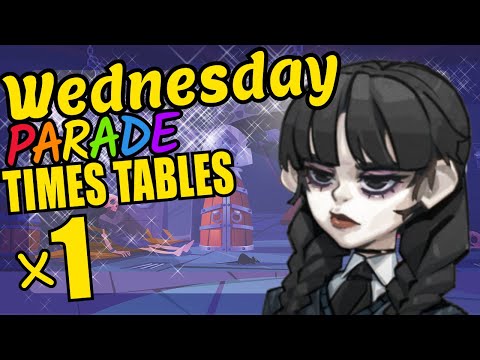 Wednesday Addams Halloween Teaching Multiplication Times Tables x1 Educational Math Video for Kids