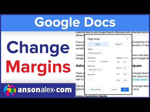 How to Change Margins in Google Docs