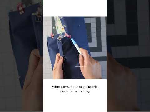 Assembling the bag - DIY messenger bag - Mina Messenger Bag