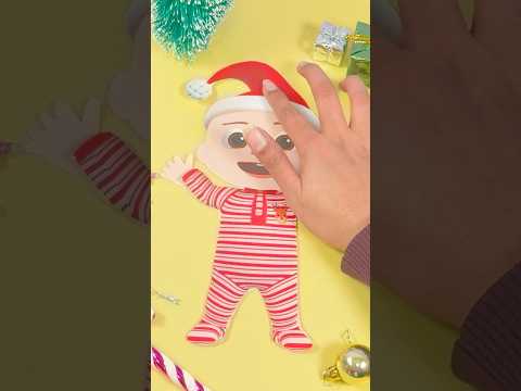 Help Baby JJ Get Ready for Christmas! Easy DIY Paper Crafts #cocomelon #123 #shorts