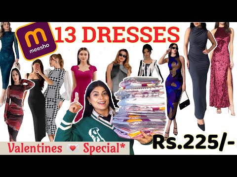 BODYCON* Dresses 👗 From Meesho 🛍️🎀 || 13 Western Dresses From Meesho*