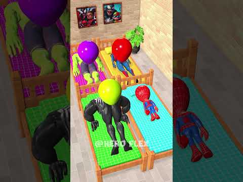 Spidey Popping Stinky Ballons #funnyanimation #blenderanimation