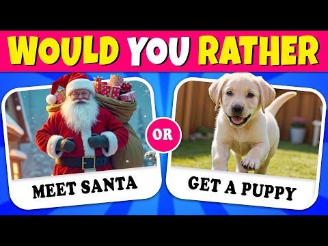 Would You Rather…? CHRISTMAS Edition 🎅🎄🎁 Quiz Rainbow