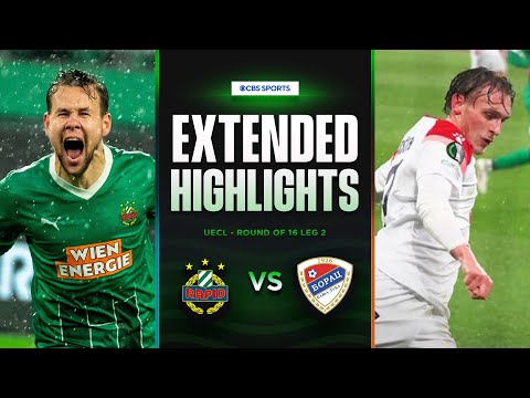 Rapid Wien vs. Borac : Extended Highlights | UECL Round of 16 Leg 2 | CBS Sports Golazo