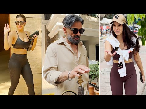 Malaika Arora , Sunil Shetty And Natasha Stankovic Snapped At Bandra | MS shorts