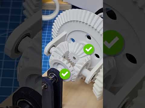 How to build gear set for rear differential 3D print