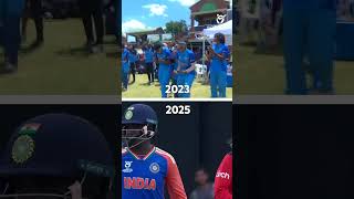 Parallels in India's Women's #U19WorldCup semi-final wins 👀 #YTShorts #CricketShorts