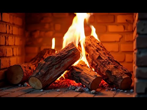 🔥 Cozy Fireplace 4K UHD (24 HOURS). Fireplace with Crackling Fire Sounds. Fireplace Ambience