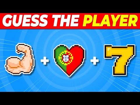 🤔 Guess Football Player by PIXEL Emoji | Only 1% Can Pass! | Ronaldo, Messi, Football Quiz