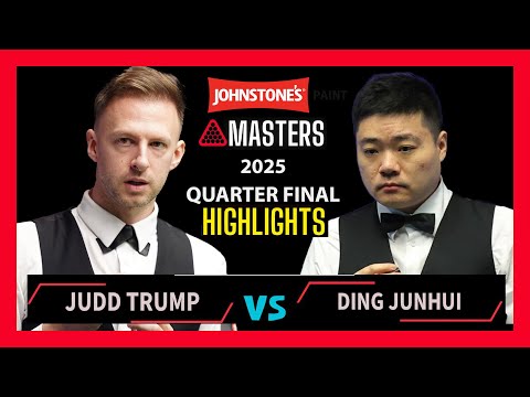 Judd Trump vs Ding Junhui highlights Quarter Final| Masters Snooker 2025 | #juddtrump | #snooker2025