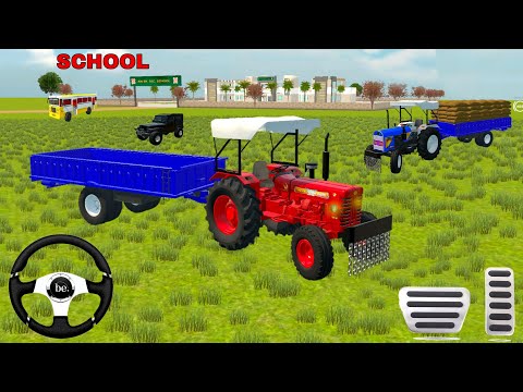 SCHOOL BUS  | THAR | MAHINDRA DI | EICHER | TRAKTOR TROLLEY BORI UNLOADING #viralvideo #trending