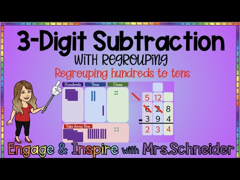 3-Digit Subtraction WITH Regrouping (Regrouping Hundreds to Tens)