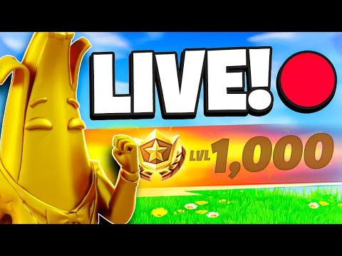 🔴 LIVE - UNLOCKING LEVEL 1,000 IN FORTNITE SEASON 2!