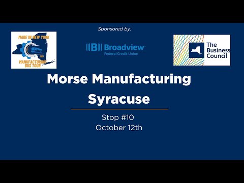 2023 Made in New York Manufacturing Bus Tour - Morse Manufacturing