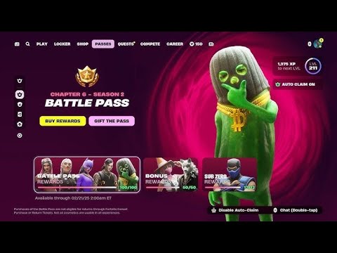 ENTIRE Chapter 6- Season 2 Battle Pass ( Fortnite Lawless) (Purchased)