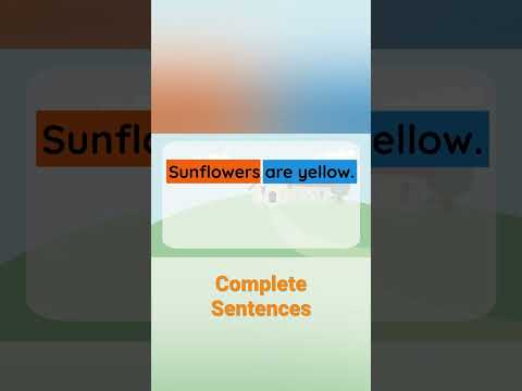 Writing a complete sentence