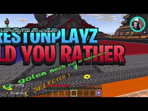 Would You Rather Minecraft (with my sister) Part 1