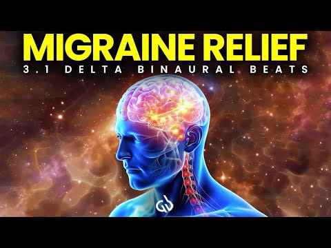 Migraine Soothing Binaural Beats: 3.1 Hz Delta Waves with  Headache Relief Sounds