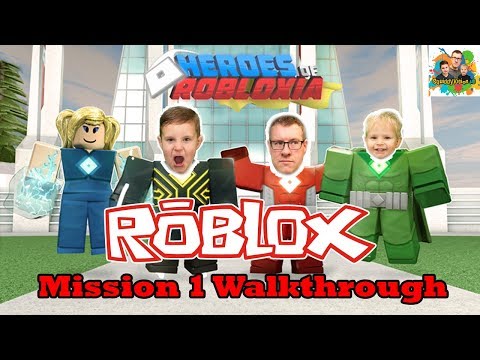 Squiddy Vision HD! Let's Play Roblox Heroes of Robloxia Mission 1 Walkthrough Bank Heist Bust