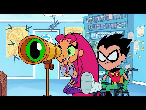 The Cast - Starfire Checks On Poor Robin