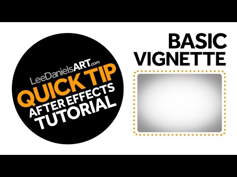 After Effects Tutorial | QUICK TIP | Basic Vignette