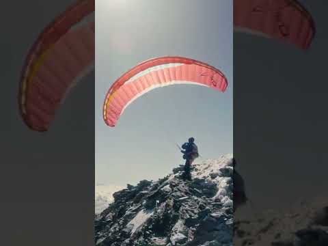 3 steps and you’re flying from the top of the Matterhorn! Sam Anthamatten