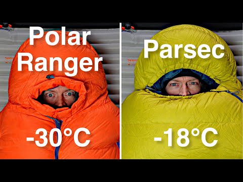 Which winter sleeping bag do you need? // Thermarest Polar Ranger vs Parsec -18℃