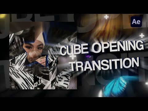 CUBE OPENING transition tutorial - After Effects