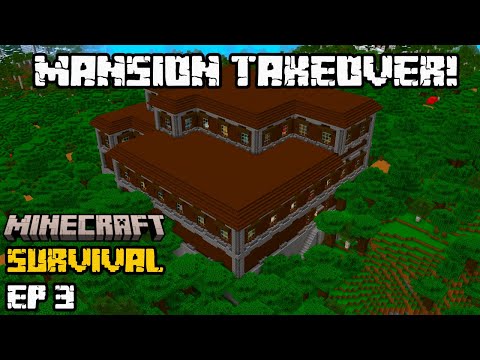 Taking Over a MANSION in MineCraft Survival!