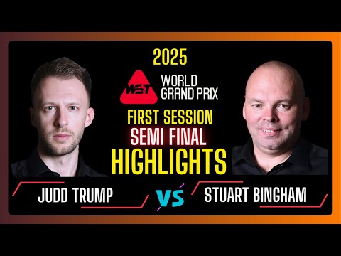 Judd Trump vs Stuart Bingham Semi Final | First Half Highlights | World Grand Prix 2025 #snooker2025