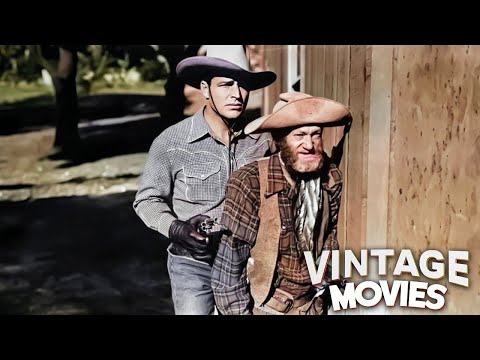 Buster Crabbe Classic Actiion Drama Western Movie | Vintage Movies