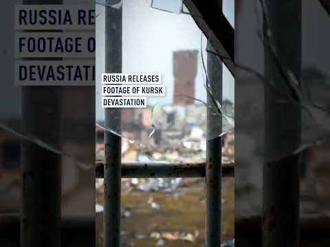 Russia release footage of Kursk devastation