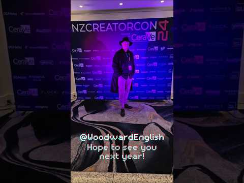 NZCreatorCon 2024 - Woodward English was there! New Zealand's Top Creators at #NZCreatorCon