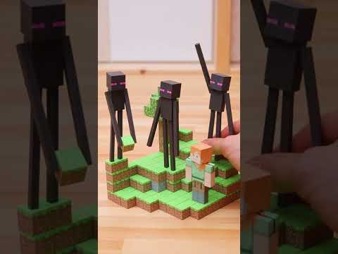 Papercraft Minecraft Enderman #shorts